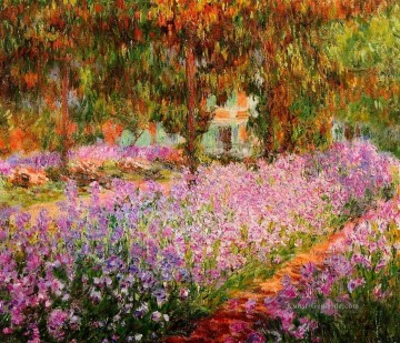  garten - Iris in Monet s Garten Claude Monet impressionistische Blumen